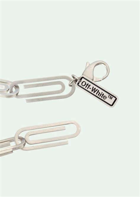 off white paper clip bracelet replica